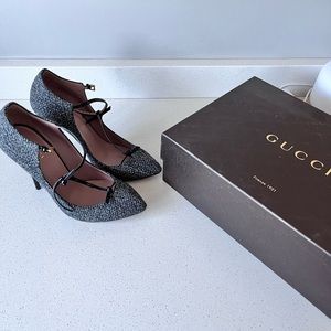 Gucci soft wool high heels